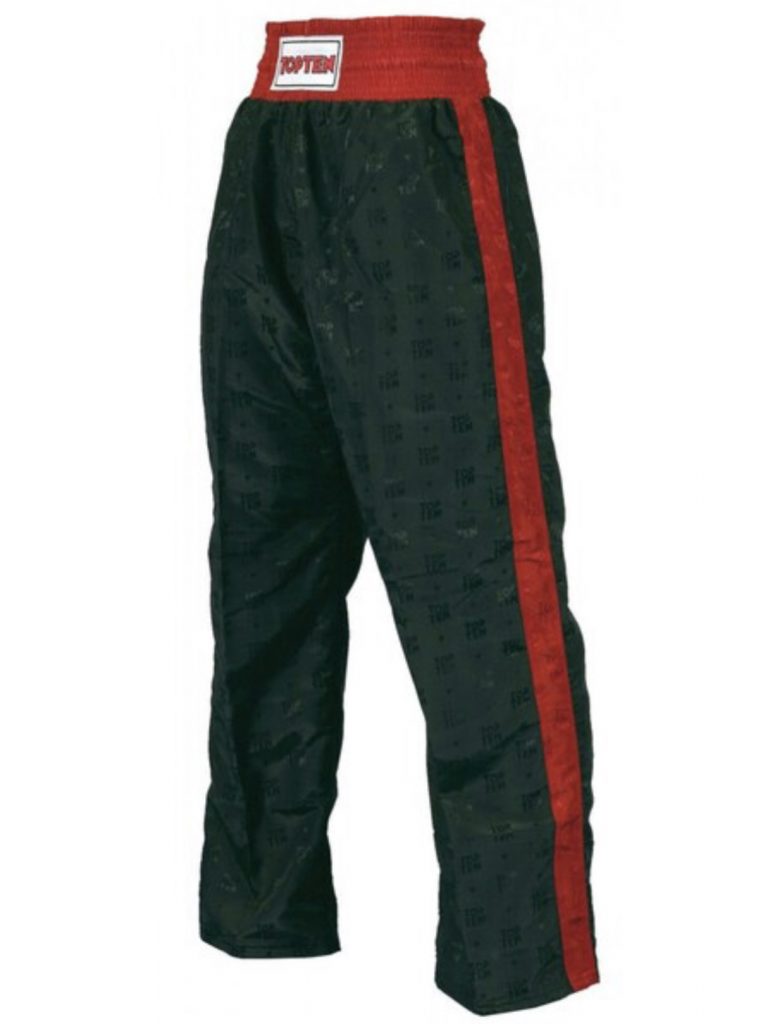 Top Ten Adult Classic Kickboxing Pants (Black/ Red) – MPOWER