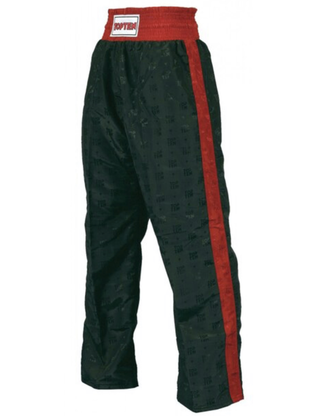 Top Ten Adult Classic Kickboxing Pants (Black/ Red) MPOWER